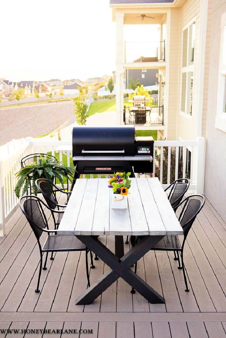 Build Your Own X Leg Outdoor Table