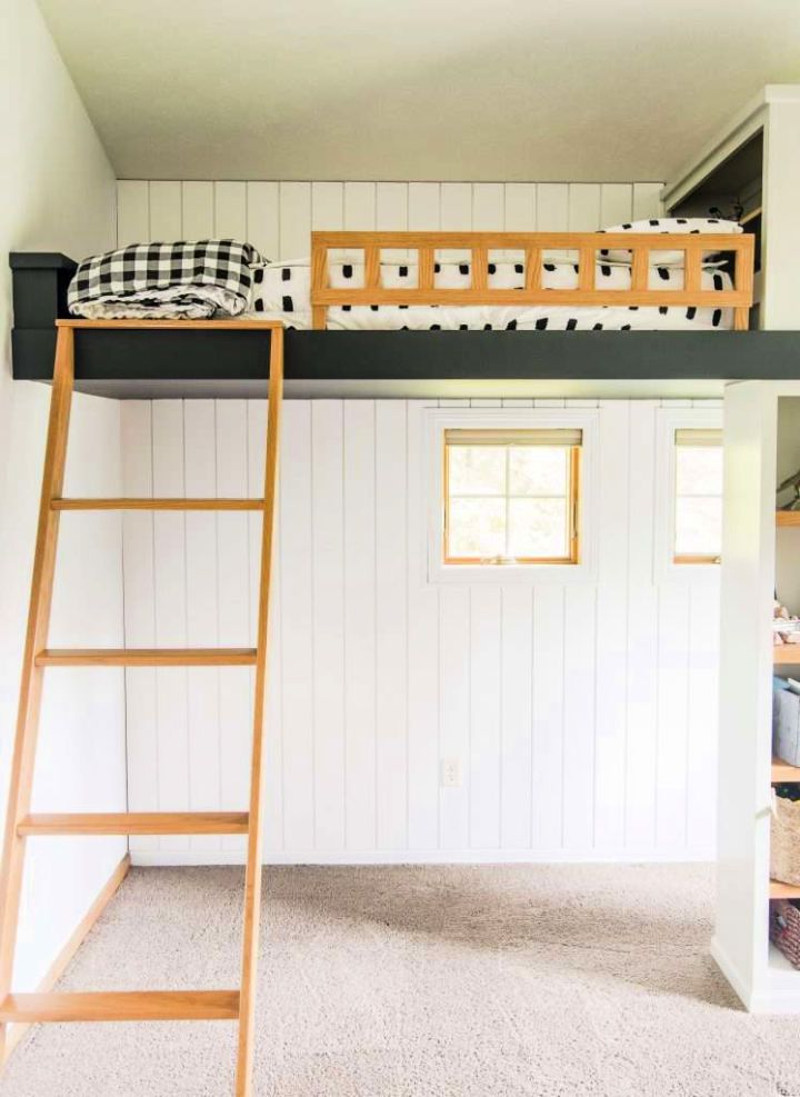 DIY Double Loft Bed With Paint
