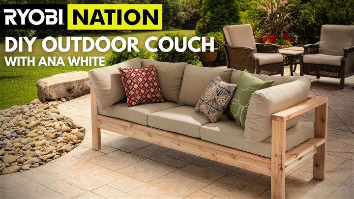 DIY Outdoor Couch With Ana White