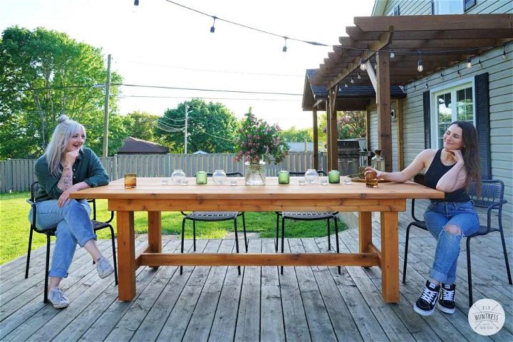 DIY Outdoor Dining Table IN ONE DAY