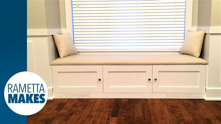 DIY Window Banquette With Leather Seat