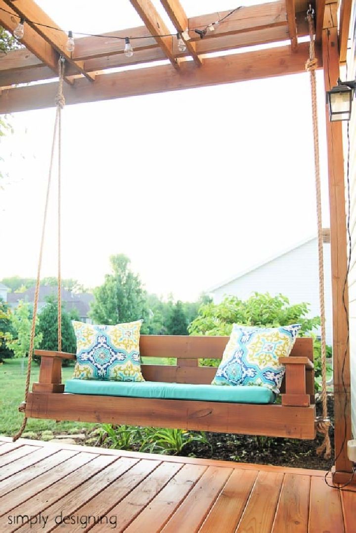 How to Make a Porch Swing With Wood