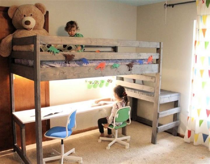 Loft Bed Design With Desk