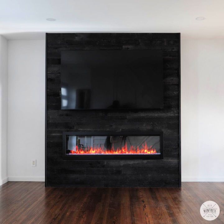 Make Your Own Entertainment Center With Fireplace