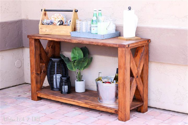 Making a Rustic Outdoor Console Table