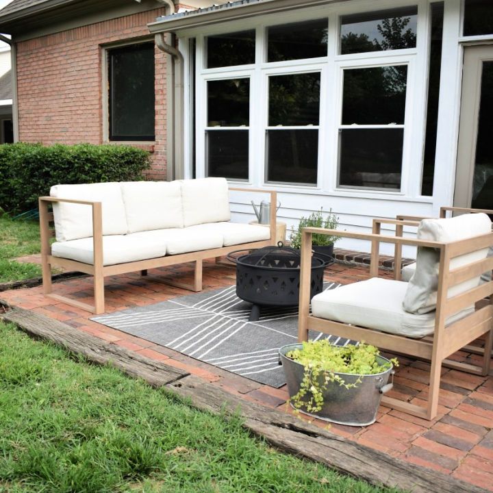 Modern DIY Wooden Outdoor Sofa
