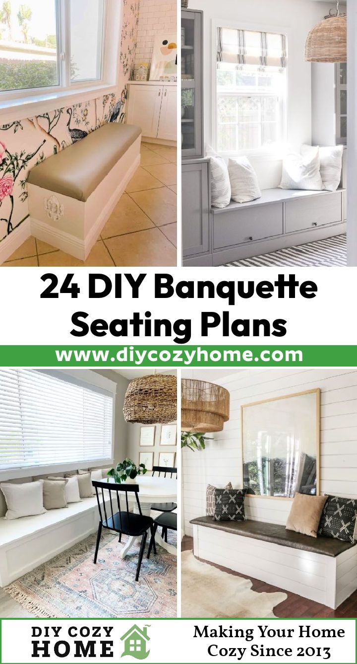 24 Free DIY Banquette Seating Plans (Build Banquette Bench) - DIY