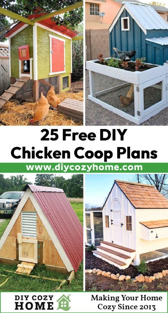 25 Free DIY Chicken Coop Plans with PDF Instructions - DIY Cozy Home