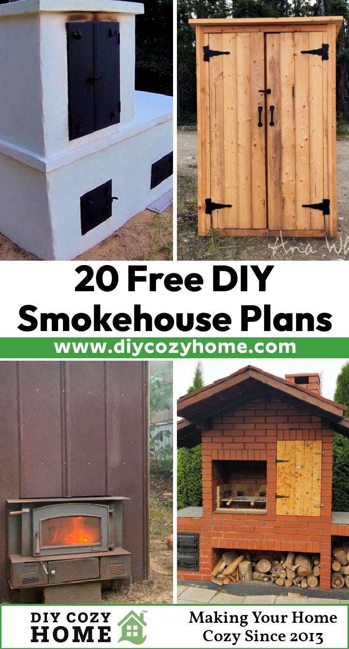 20 free DIY smokehouse plans (how to build a smokehouse)