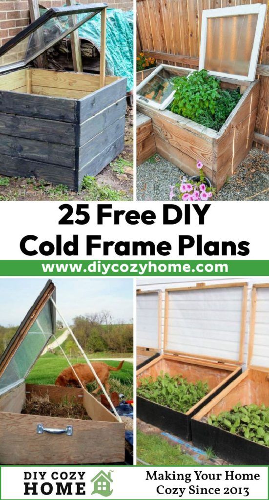 25 Free DIY Cold Frame Plans for Gardening DIY Cozy Home