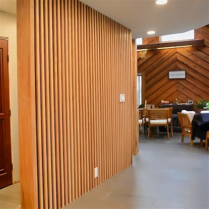 diy wood slat wall