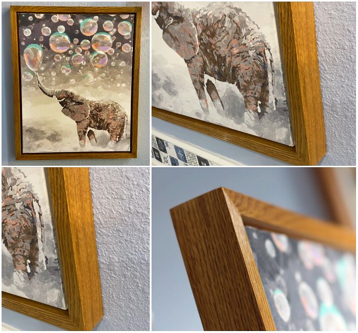 how to make a floating picture frame
