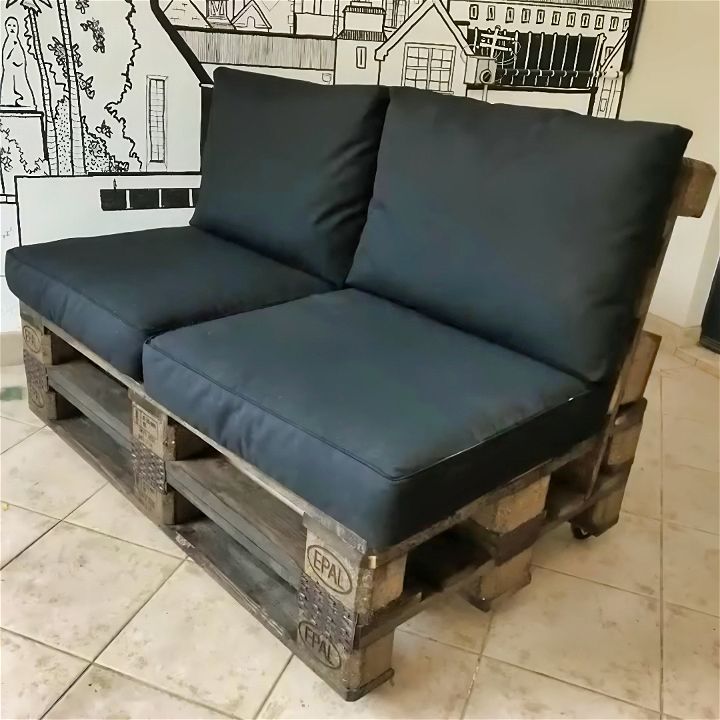 how to make a pallet couch easy step by step instructions